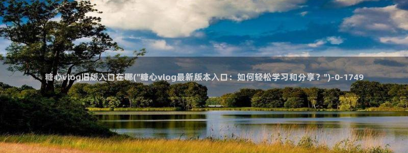 糖心vlog在线观看：糖心vlog旧版入口在哪(\